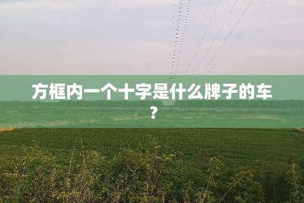 方框内一个十字是什么牌子的车？