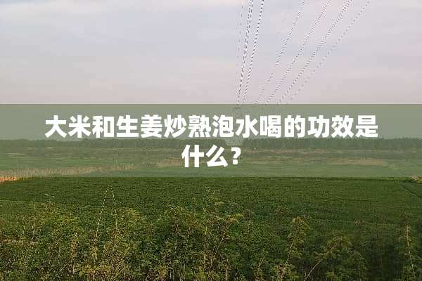 大米和生姜炒熟泡水喝的功效是什么？