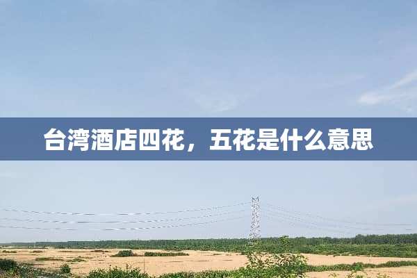 **酒店四花，五花是什么意思