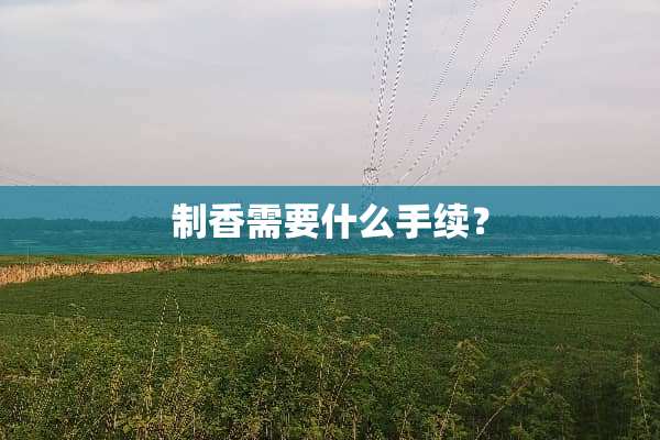 制香需要什么手续？