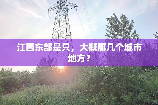江西东部是只，大概那几个城市地方？