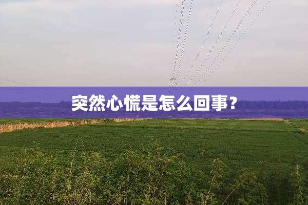 突然心慌是怎么回事？