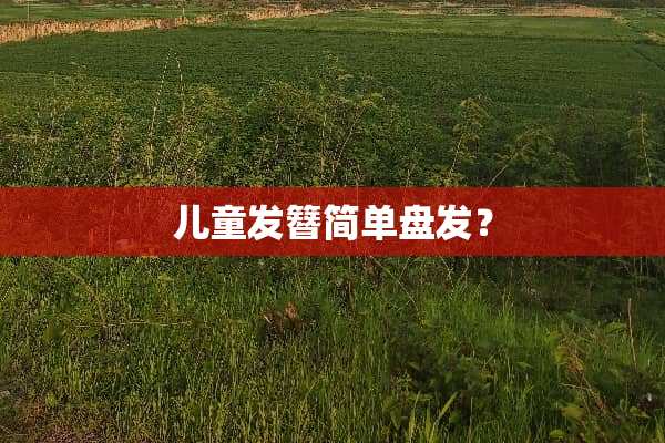 儿童发簪简单盘发？