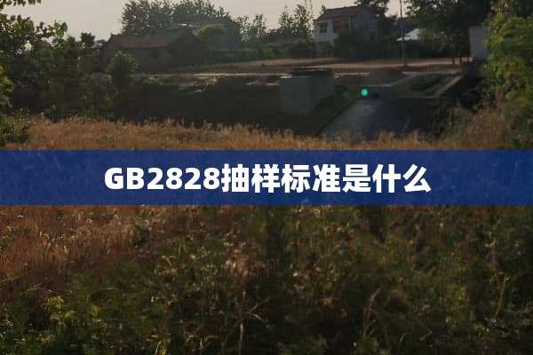 GB2828抽样标准是什么
