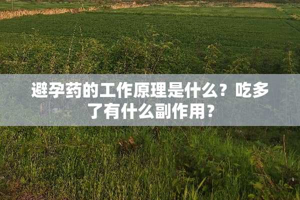 避孕药的工作原理是什么？吃多了有什么副作用？