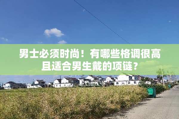 男士必须时尚！有哪些格调很高且适合男生戴的项链？