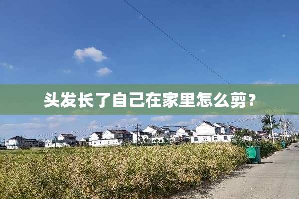 头发长了自己在家里怎么剪？