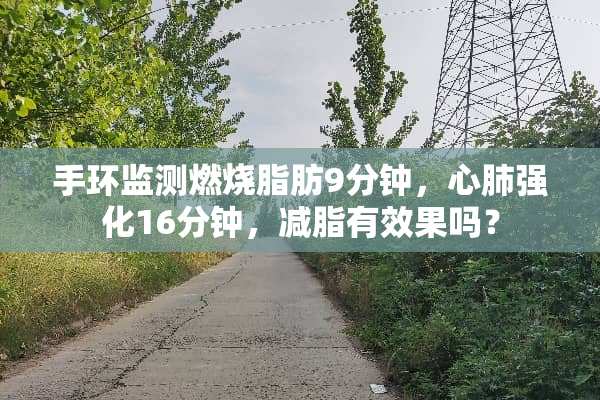 手环监测燃烧脂肪9分钟，心肺强化16分钟，减脂有效果吗？
