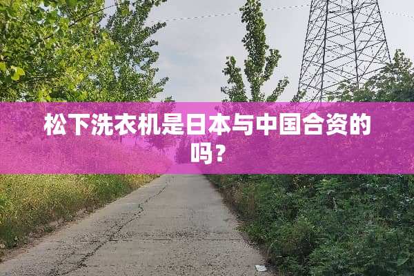 松下洗衣机是日本与中国合资的吗？