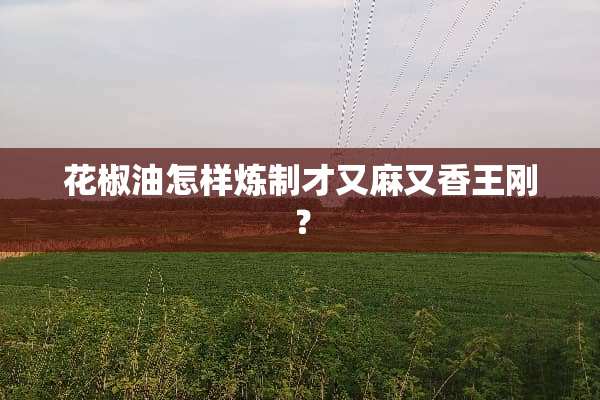 花椒油怎样炼制才又麻又香**？