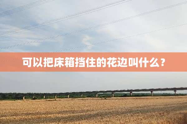 可以把床箱挡住的花边叫什么？