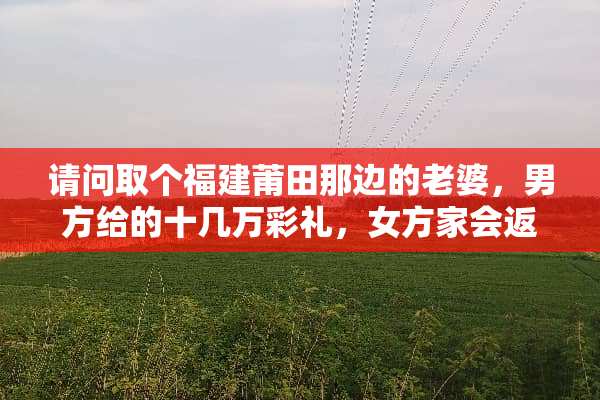请问取个福建莆田那边的老婆，男方给的十几万彩礼，女方家会返还多少当嫁妆啊？？？