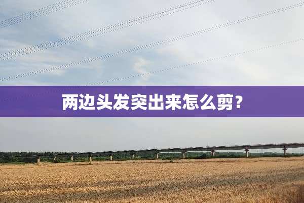 两边头发突出来怎么剪？
