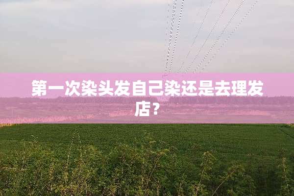 第一次染头发自己染还是去理发店？