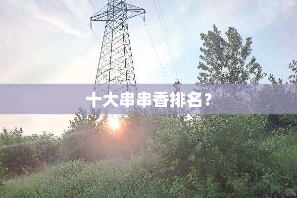 十大串串香排名？