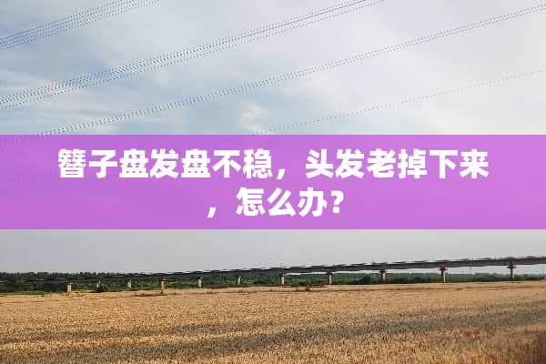 簪子盘发盘不稳，头发老掉下来，怎么办？