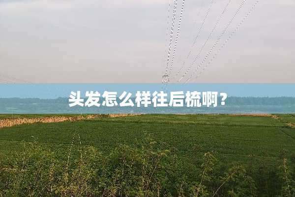 头发怎么样往后梳啊？