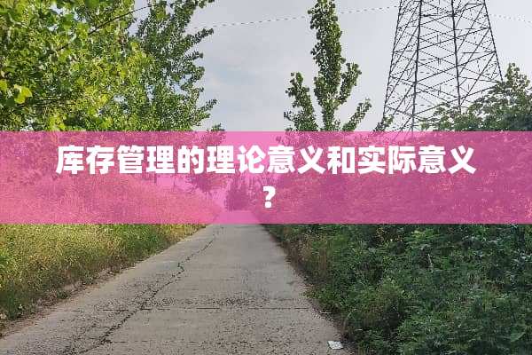 库存管理的理论意义和实际意义？