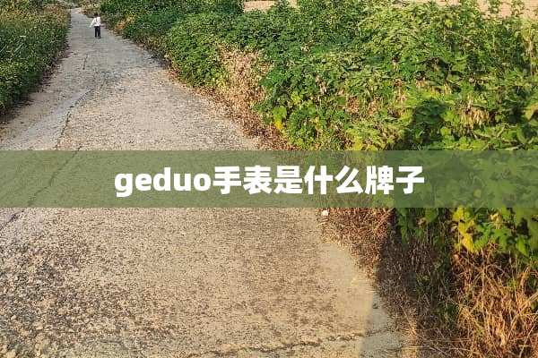 geduo手表是什么牌子
