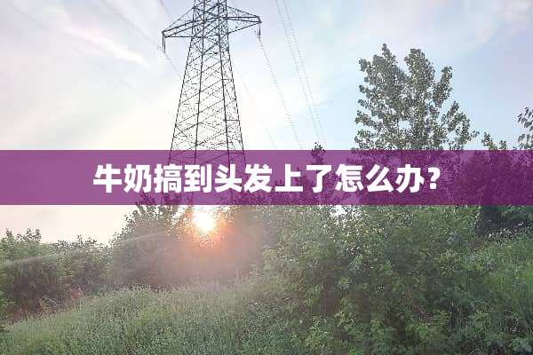 牛奶搞到头发上了怎么办？