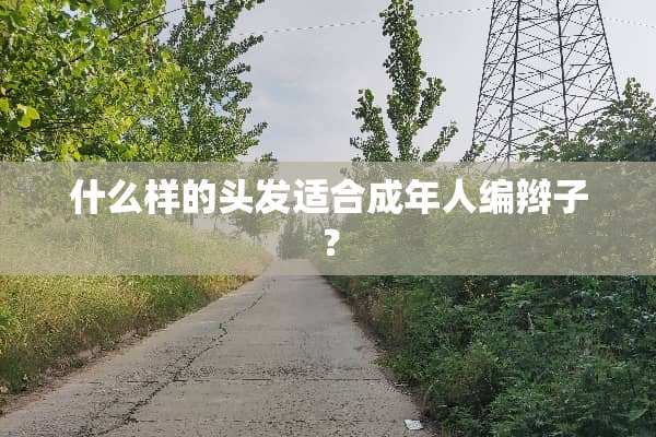 什么样的头发适合成年人编辫子？