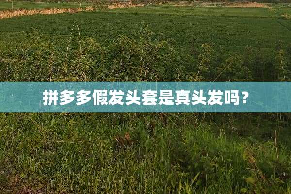 拼多多假发头套是真头发吗？