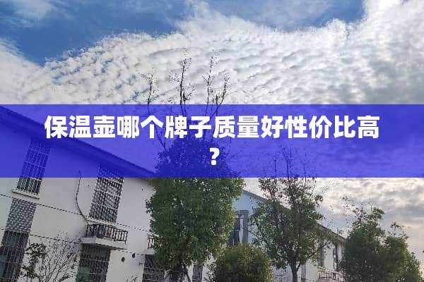 保温壶哪个牌子质量好性价比高？