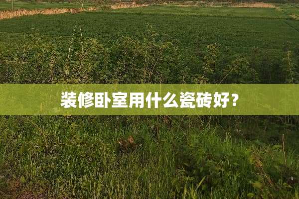 装修卧室用什么瓷砖好？