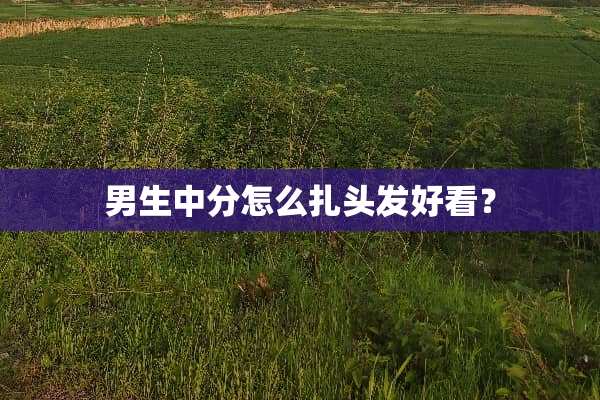 男生中分怎么扎头发好看？