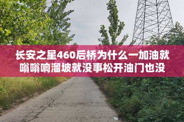 长安之星460后桥为什么一加油就嗡嗡响溜坡就没事松开油门也没事就是一加油就响……