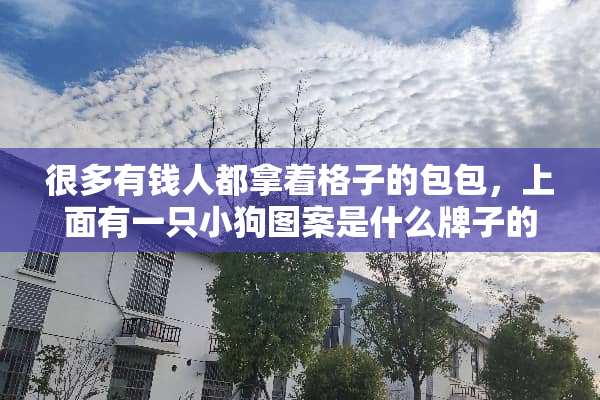 很多有钱人都拿着格子的包包，上面有一只小狗图案是什么牌子的？