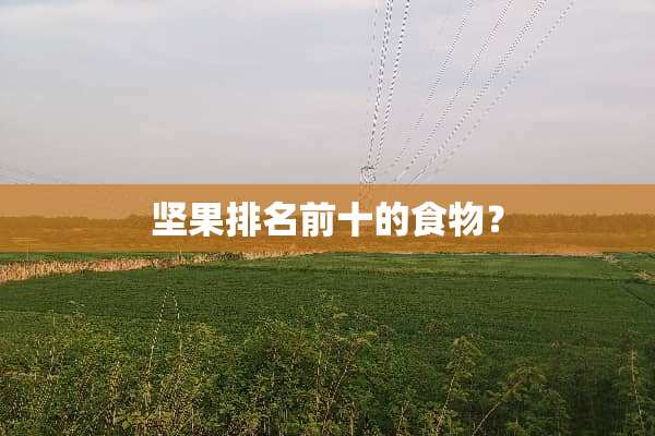 坚果排名前十的食物？