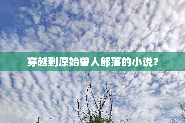 穿越到原始兽人部落的小说？