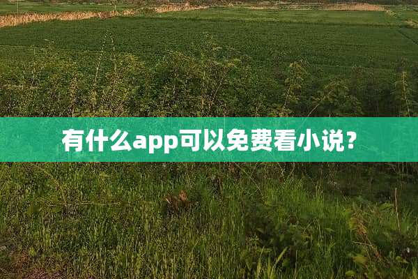 有什么app可以免费看小说？