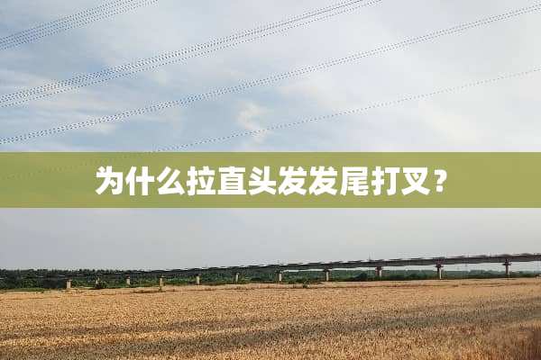为什么拉直头发发尾打叉？