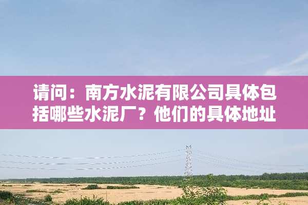 请问：南方水泥有限公司具体包括哪些水泥厂？他们的具体地址又在哪里？