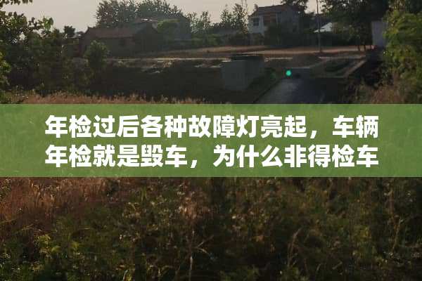 年检过后各种故障灯亮起，车辆年检就是毁车，为什么非得检车？