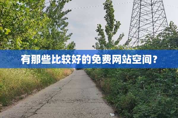有那些比较好的免费网站空间？