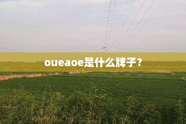 oueaoe是什么牌子？
