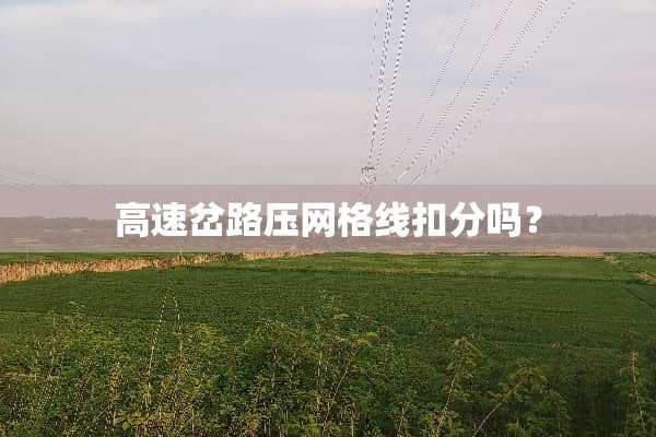 高速岔路压网格线扣分吗？