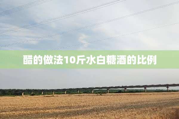 醋的做法10斤水白糖酒的比例