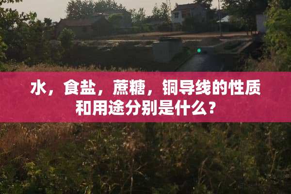水，食盐，蔗糖，铜导线的性质和用途分别是什么？