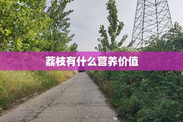 荔枝有什么营养价值