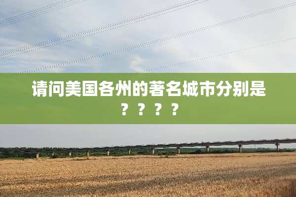 请问美国各州的著名城市分别是？？？？