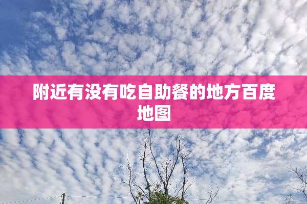 附近有没有吃自助餐的地方百度地图
