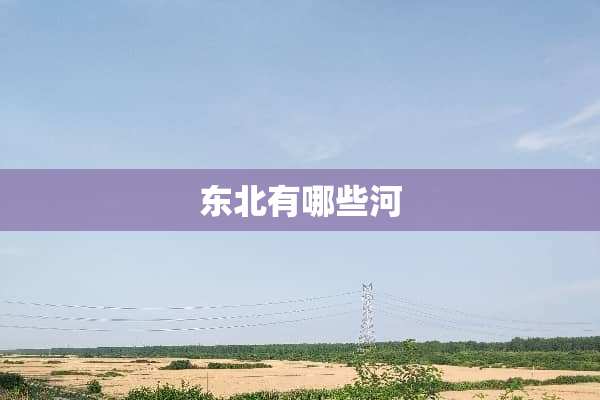 东北有哪些河