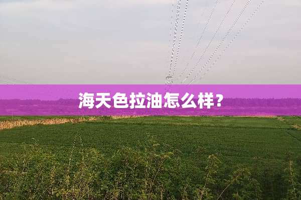 海天色拉油怎么样？