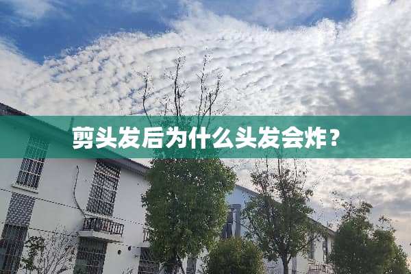 剪头发后为什么头发会炸？