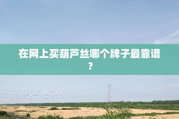 在网上买葫芦丝哪个牌子最靠谱？