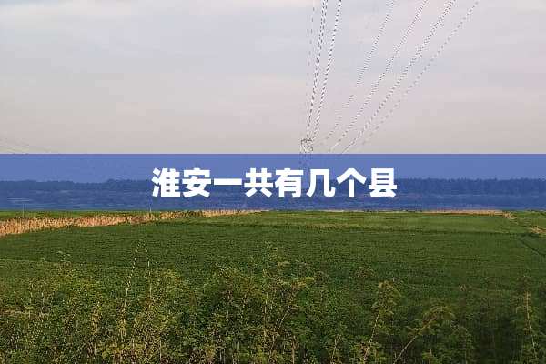 淮安一共有几个县